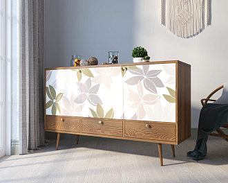 Комод "Berber" три дверки и три ящика 27 принт арт BB24/Print_27
