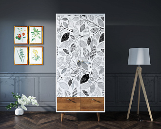 Шкаф двухстворчатый "Berber" принт 9 арт BB16/Print_09