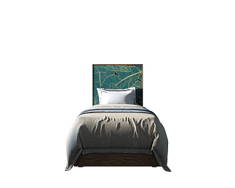 Кровать "Berber" 90 на 200 принт 41 арт BB43/Print_41