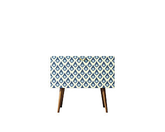 Комод на высоких ножках "Berber" малый принт 13 арт BB13/Print_13