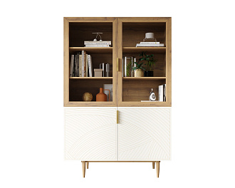 Буфет с двумя дверками "Line" LN11/GR1/beige