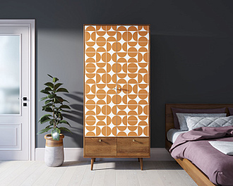 Шкаф двухстворчатый "Berber" принт 14 арт BB16/Print_14