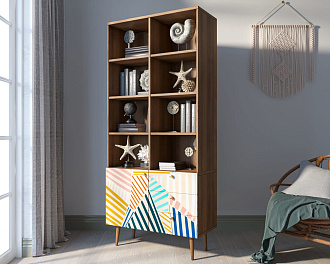 Стеллаж на комоде "Berber" принт 42 арт BB44/Print_42