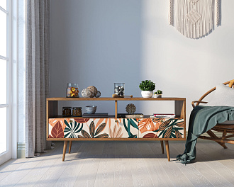 Консоль "Berber" с тремя ящиками принт 25 арт BB23/Print_25