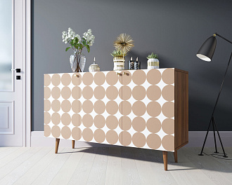 Комод "Berber" три дверки 17 принт арт BB01/Print_17