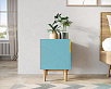 Тумбочка с дверкой "Line" LN08/GR1/blue