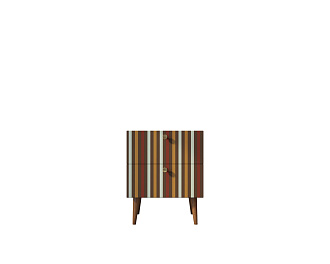 Тумбочка "Berber" с двумя ящиками 20 принт арт BB03/Print_20