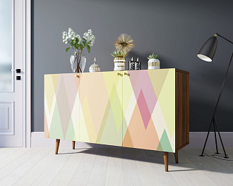 Комод "Berber" три дверки 16 принт арт BB01/Print_16