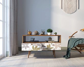 Консоль "Berber" с двумя ящиками принт 27 арт BB22/Print_27