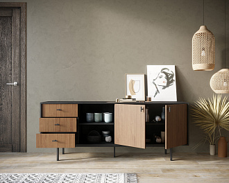 Комод с дверками и нишей "Emerson" арт EM15