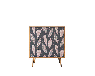 Комод "Berber" три ящика 40 принт арт BB40/Print_40