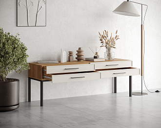 Консоль с двумя ящиками "Nicole" арт NEM23