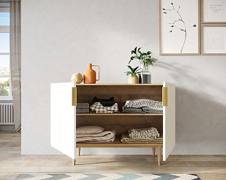 Комод с двумя дверками "Line" LN01/GR1/beige