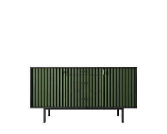 Комод две дверки и три ящика "Emerson" арт EM08/green/L