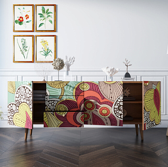 Комод "Berber" удлиненный 6 принт арт BB11/Print_06