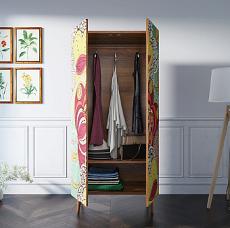 Шкаф малый двухстворчатый "Berber" принт 6 арт BB08/Print_06