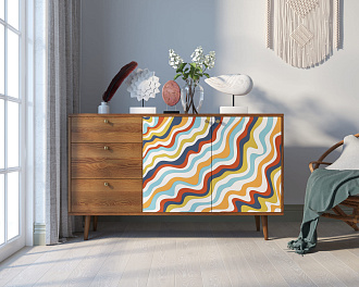 Комод "Berber" с двумя дверками и ящиками 21 принт арт BB05/Print_21