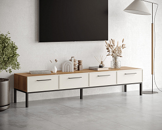 Комод с четырьмя ящиками под TV "Nicole" арт NEM06