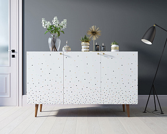 Комод "Berber" три дверки 15 принт арт BB01/Print_15