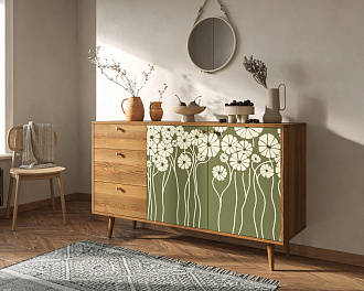 Комод "Berber" с двумя дверками и ящиками  арт BB05/Print_53