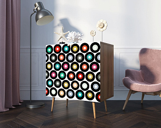 Комод "Berber" две дверки малый 37 принт арт BB38/Print_37