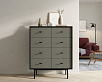 Комод на восемь ящиков "Emerson" арт EM20/gray/L