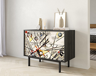 Комод с двумя дверками "Emerson" by Kandisky арт EM02/Print_01