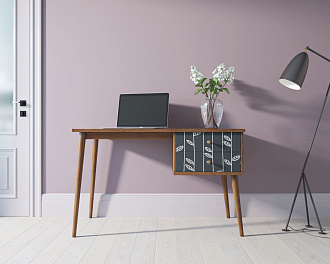 Стол рабочий "Berber" принт 18 с одной тумбой арт BB20/Print_18