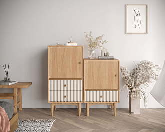 Высокая тумба Bubble Solid с одним ящиком арт BBL12S