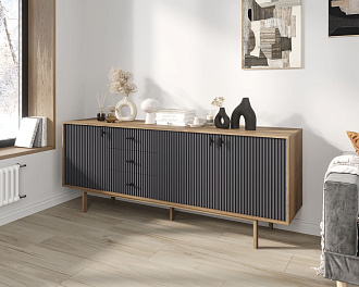 Комод с тремя дверками и тремя ящиками "Emerson" арт EM07/7024/L