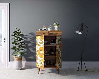 Комод "Berber" два ящика и дверки 47 принт арт BB46/Print_47