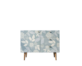 Комод "Berber" три ящика и дверка 39 принт арт BB34/Print_39