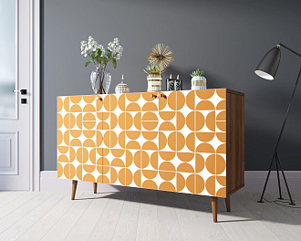 Комод "Berber" три дверки 14 принт арт BB01/Print_14