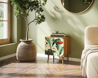 Тумбочка "Berber" с двумя ящиками 7 принт арт BB03/Print_07