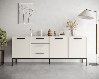 Комод с тремя дверками и тремя ящиками "Nicole" арт NEM07