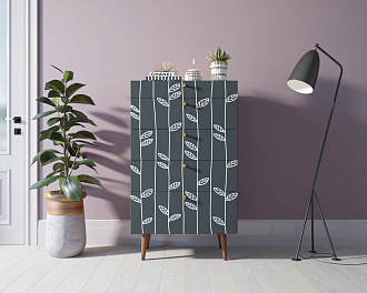 Комод высокий "Berber" принт 18 арт BB10/Print_18