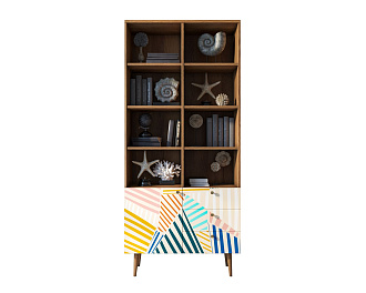 Стеллаж на комоде "Berber" принт 42 арт BB44/Print_42