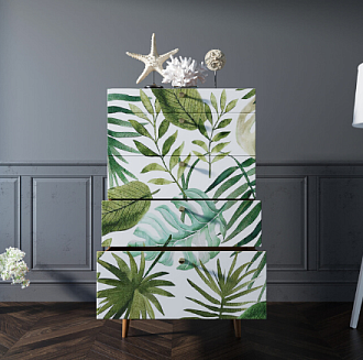 Комод высокий "Berber" принт 4 арт BB10/Print_04