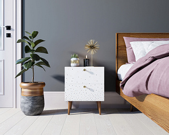 Тумбочка "Berber" с двумя ящиками 15 принт арт BB03/Print_15