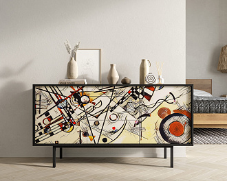 Комод две дверки и три ящика "Emerson" by Kandinsky арт EM08/Print_01