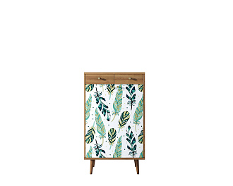 Комод "Berber" два ящика и дверки 44 принт арт BB46/Print_44