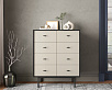 Комод на восемь ящиков "Emerson" арт EM20/milky/L