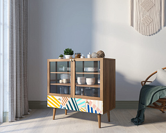 Буфет низкий "Berber" принт 42 арт BB47/Print_42