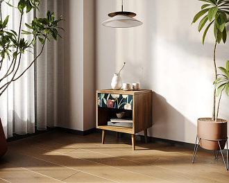 Тумбочка "Berber" с открытой полкой 35 принт арт BB33/Print_35