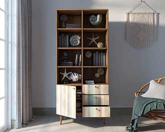 Стеллаж на комоде "Berber" принт 45 арт BB44/Print_45