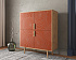 Большой комод с четырьмя дверками "Line" R19/red