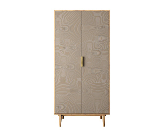 Шкаф малый двухстворчатый "Line" R24/beige