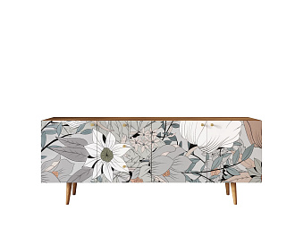 Комод "Berber" удлиненный принт 50 арт BB11/Print_50