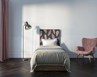 Кровать "Berber" 90 на 200 принт 40 арт BB43/Print_40