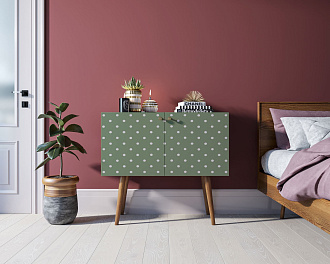 Комод на высоких ножках "Berber" малый принт 12 арт BB13/Print_12
